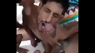 Bukkake with black dudes
